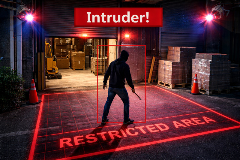 エリア侵入検知